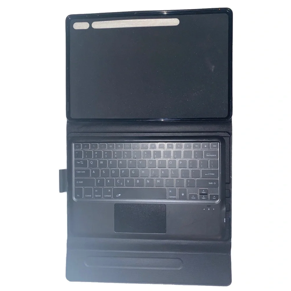 Jelly Comb Folio Case Samsung Galaxy Tab S9 FE+ 12.4” w/Bluetooth Keyboard,Black